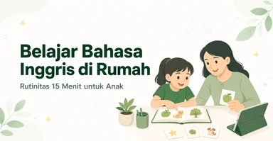 Belajar Bahasa Inggris di Rumah: Rutinitas 15 Menit