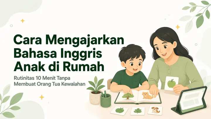 Cara Mengajarkan Bahasa Inggris Anak di Rumah tanpa Membuat Orang Tua Kewalahan