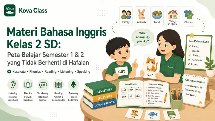Materi Bahasa Inggris Kelas 2 SD: Peta Belajar Semester 1 & 2 yang Tidak Berhenti di Hafalan