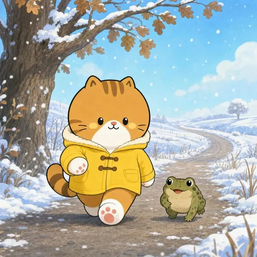 Yellow Coat in the Snow story cover